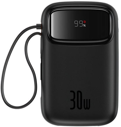Eksterna baterija Baseus Qpow2, 20000mAh, 30W, QC + PD, 1 x USB-A - 3 x USB-C, Crna P10055009113-00