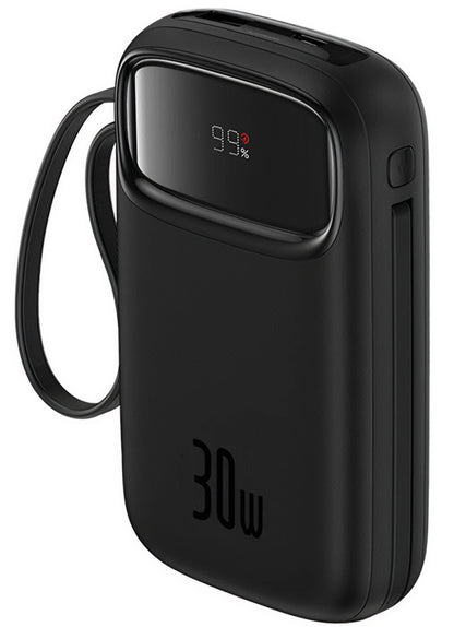 Eksterna baterija Baseus Qpow2, 20000mAh, 30W, QC + PD, 1 x USB-A - 3 x USB-C, Crna P10055009113-00