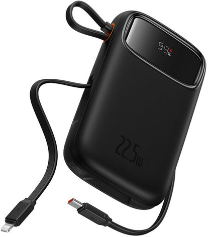 Eksterna baterija Baseus Qpow2, 10000mAh, 22.5W, QC + PD, 1 x Lightning - 1 x USB-A - 2 x USB-C, Crna P10055003113-00