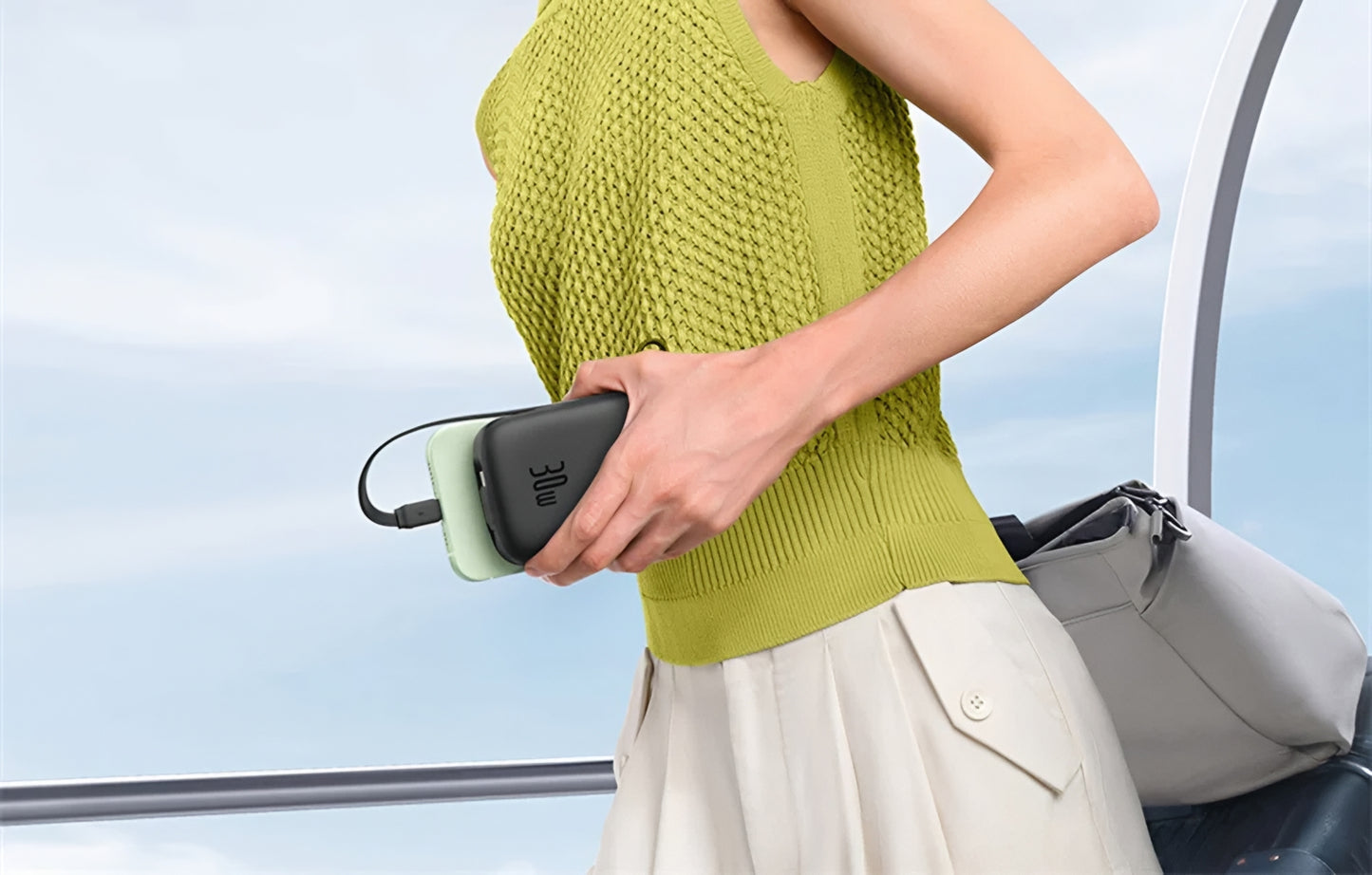 Eksterna baterija Baseus Qpow2, 20000mAh, 30W, QC + PD, 1 x USB-A - 3 x USB-C, Crna P10055009113-00