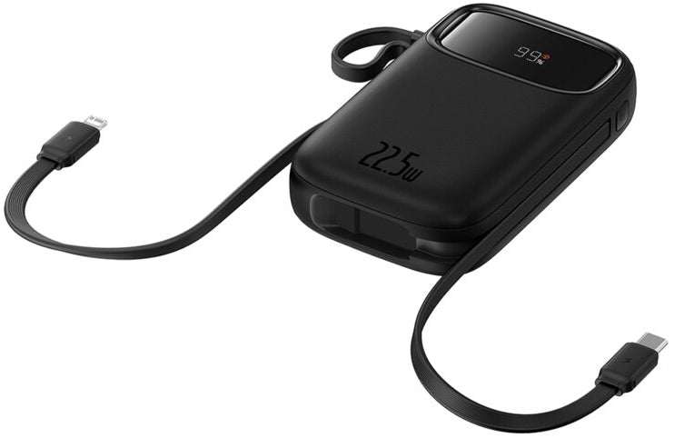 Eksterna baterija Baseus Qpow2, 10000mAh, 22.5W, QC + PD, 1 x Lightning - 1 x USB-A - 2 x USB-C, Crna P10055003113-00