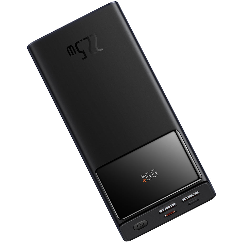 Eksterna baterija Baseus Star Lord, 20000mAh, 22.5W, QC + PD, 1 x USB-C - 2 x USB-A, Crna PPXJ080001