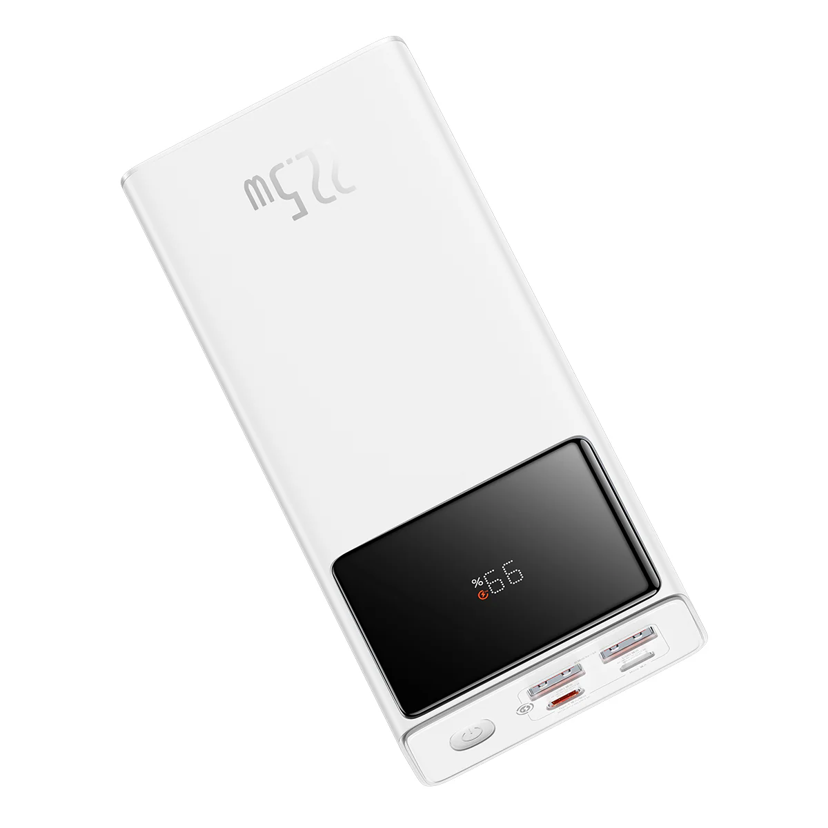 Eksterna baterija Baseus Star Lord, 30000mAh, 22.5W, QC + PD, 1 x USB-C - 2 x USB-A, Bela PPXJ080102