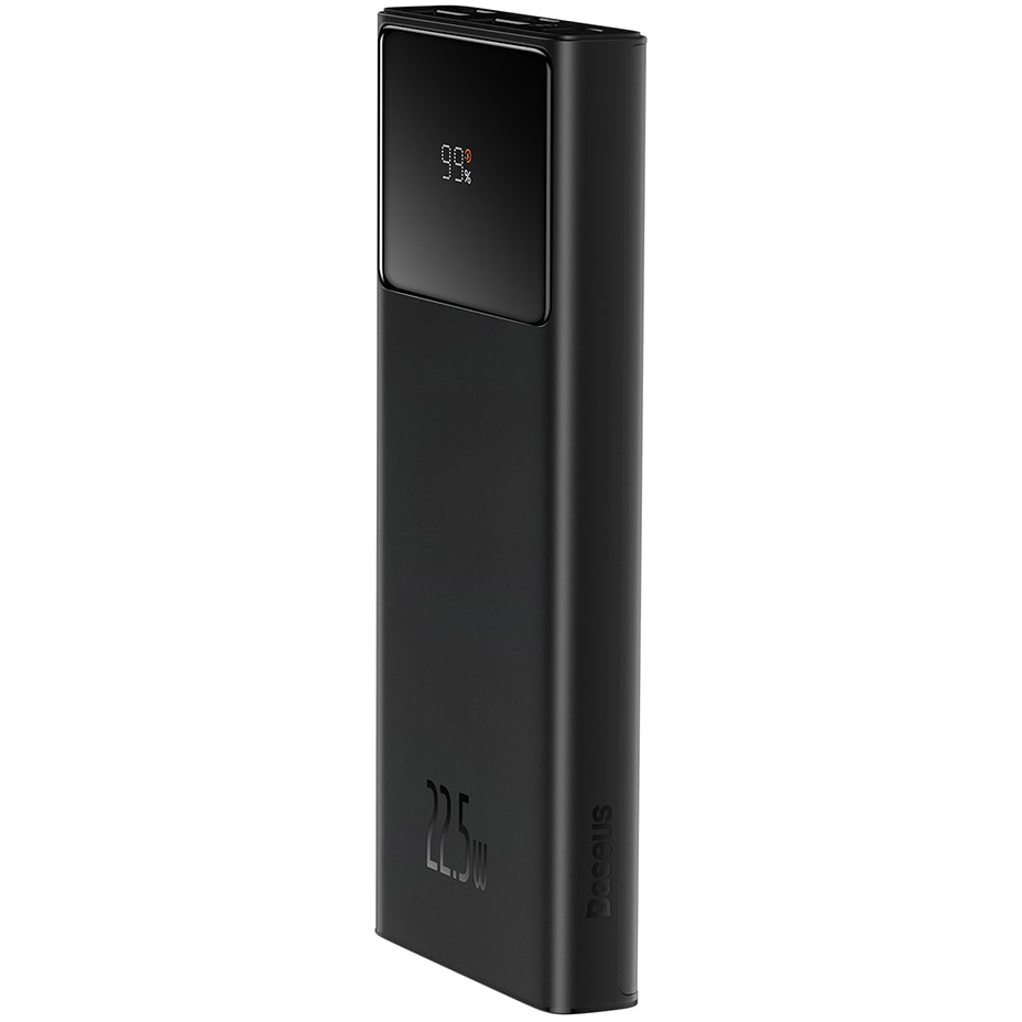Baseus Star Lord External Battery, 10000mAh, 22.5W, QC + PD, 1 x USB-C - 2 x USB-A, Black PPXJ100001 