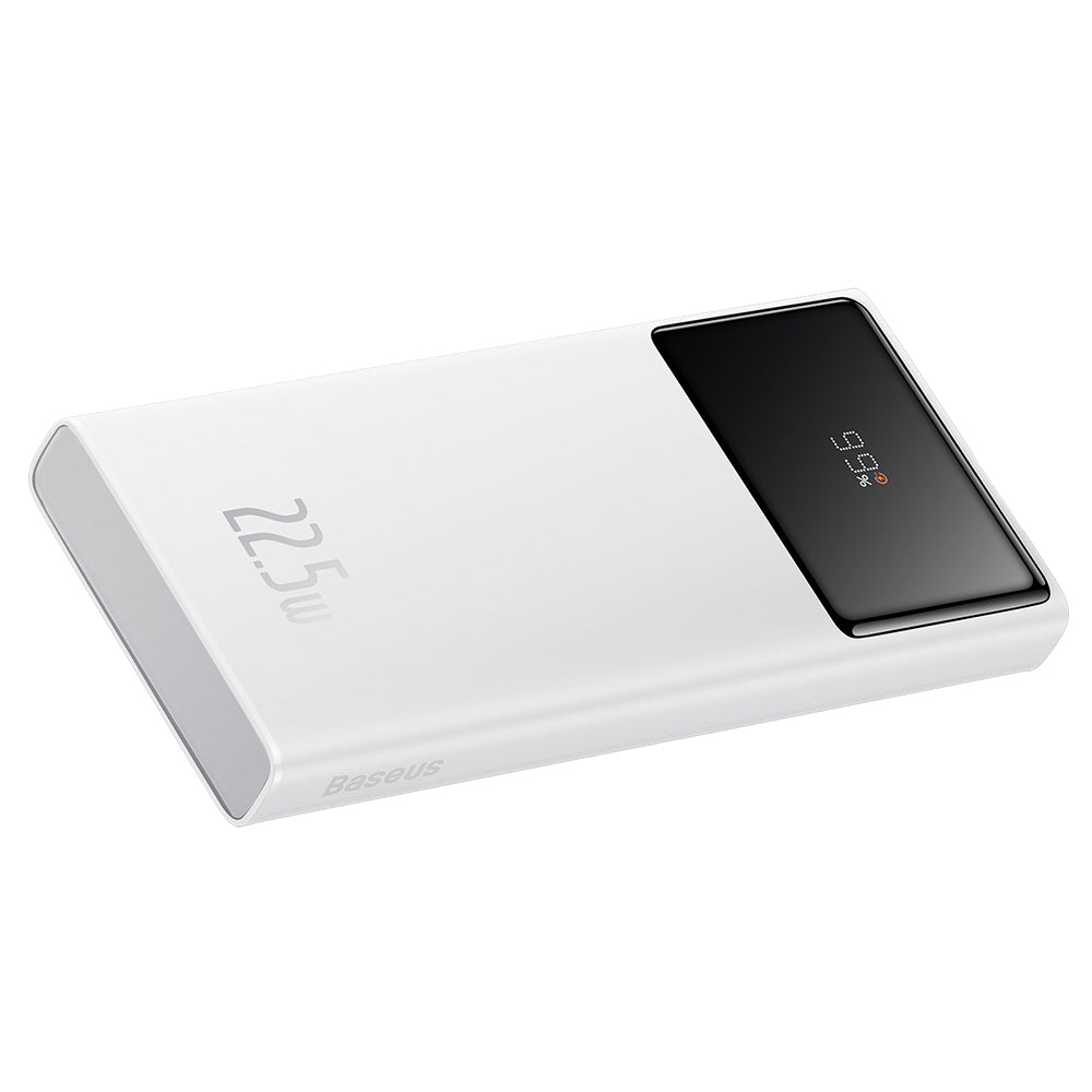 Eksterna baterija Baseus Star Lord, 10000mAh, 22.5W, QC + PD, 1 x USB-C - 2 x USB-A, Bela PPXJ100002
