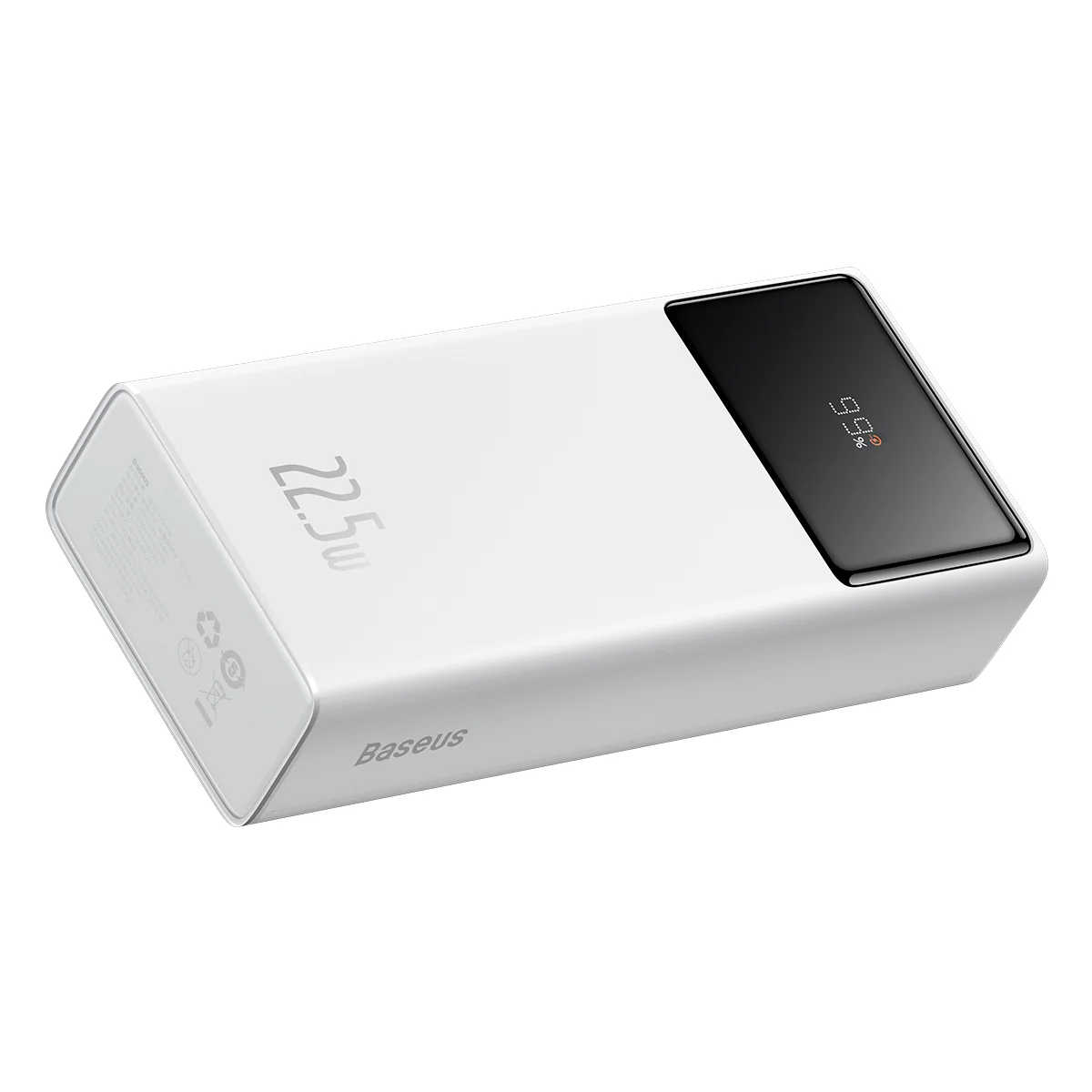 Eksterna baterija Baseus Star Lord, 30000mAh, 22.5W, QC + PD, 1 x USB-C - 2 x USB-A, Bela PPXJ080102