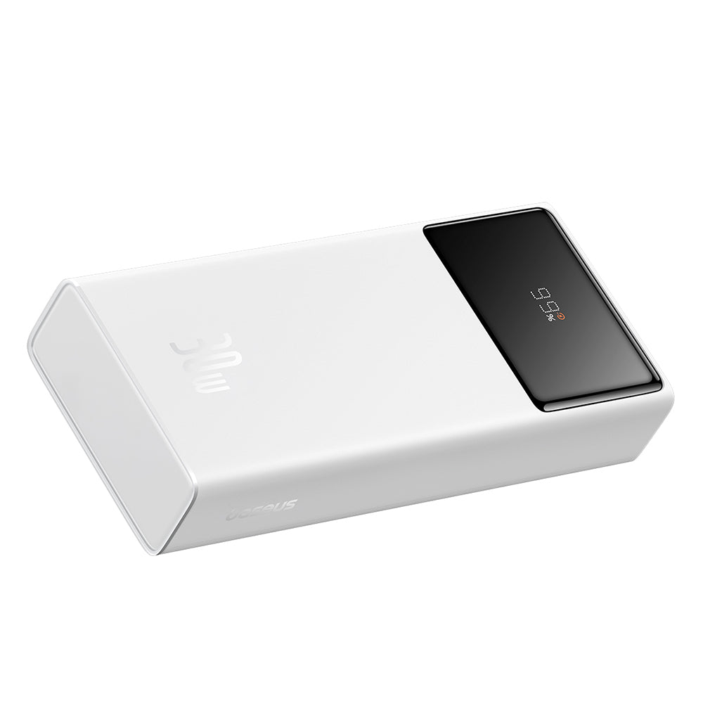 Eksterna baterija Baseus Star Lord, 20000mAh, 30W, QC + PD, 1 x USB-C - 2 x USB-A, Bela P10022904213-00