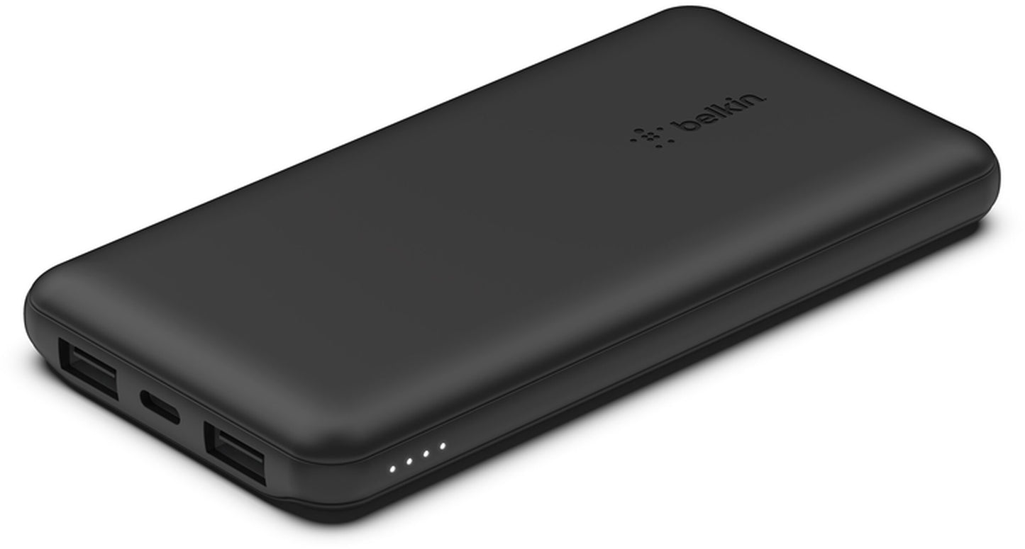 Eksterna baterija Belkin BoostCharge, 10000mAh, 15W, 1 x USB-C - 2 x USB-A, Crna BPB011btBK