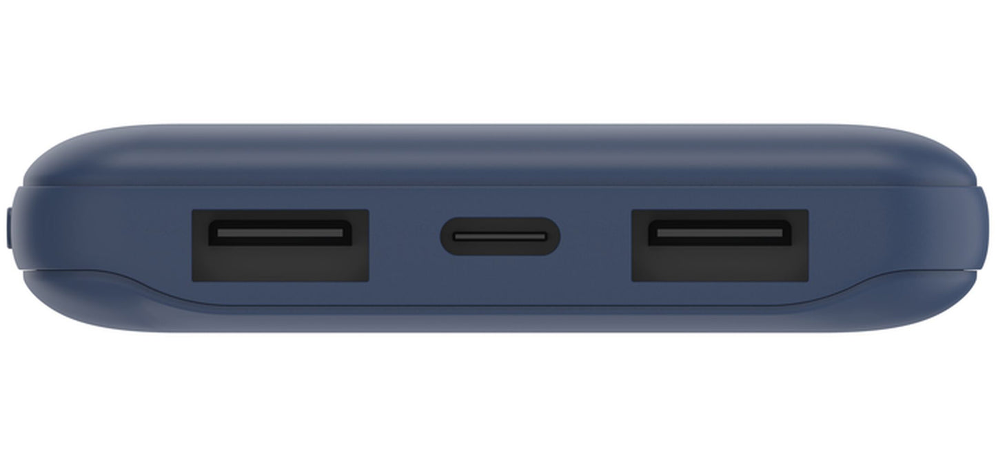 Eksterni punjač Belkin BoostCharge, 10000mAh, 15W, 1 x USB-C - 2 x USB-A, Tamnoplava BPB011btBL