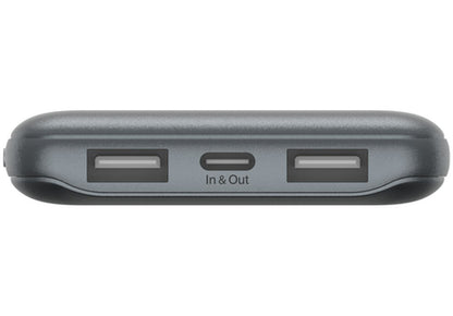 Eksterna baterija Belkin BoostCharge, 10000mAh, 15W, 1 x USB-C - 2 x USB-A, Siva BPB011btGY