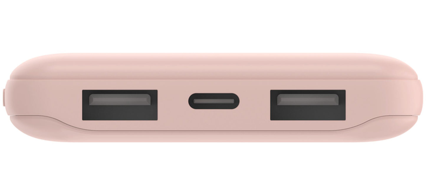 Eksterni punjač Belkin BoostCharge, 10000mAh, 15W, 1 x USB-C - 2 x USB-A, Roze BPB011btRG