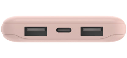 Eksterni punjač Belkin BoostCharge, 10000mAh, 15W, 1 x USB-C - 2 x USB-A, Roze BPB011btRG