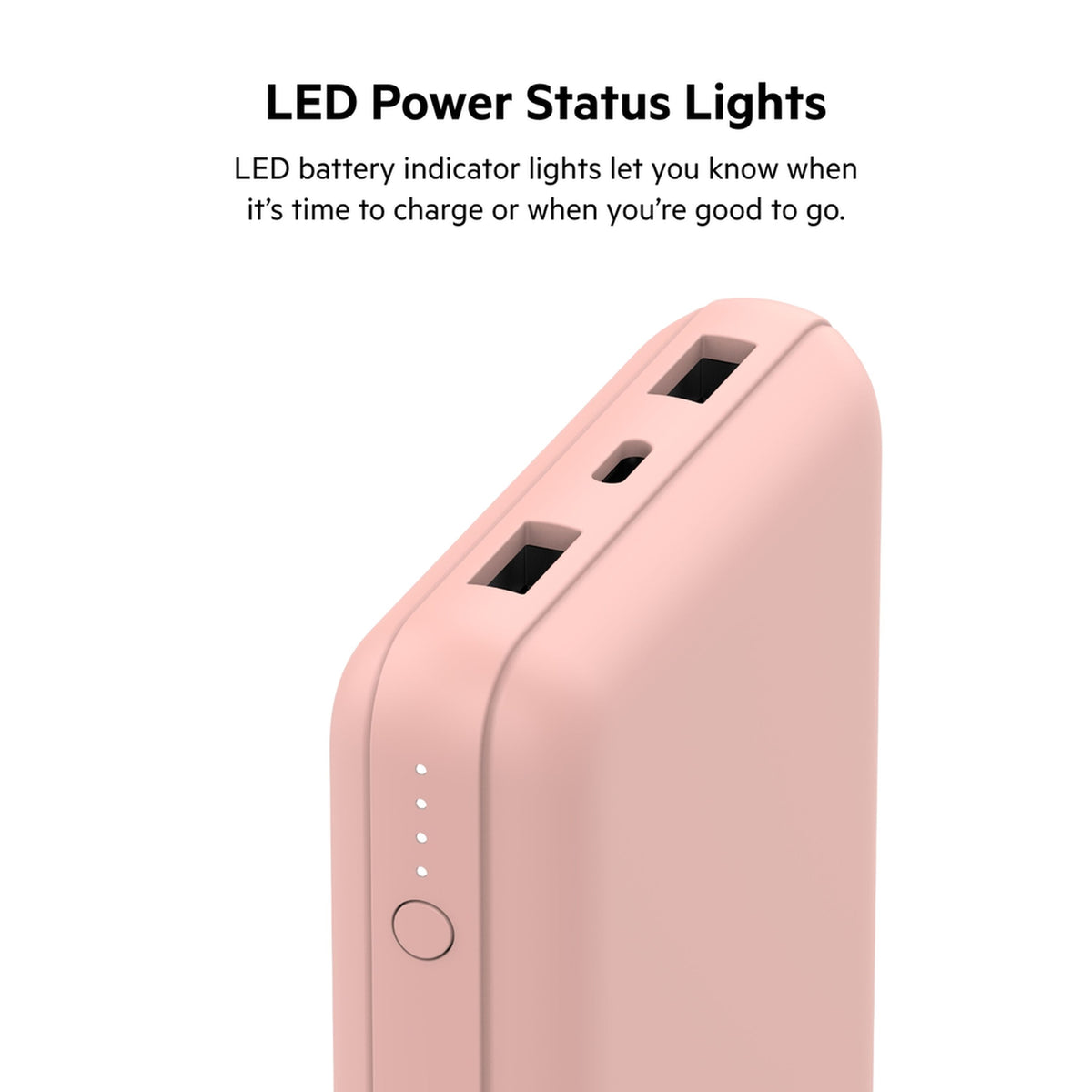 Eksterni punjač Belkin BoostCharge, 20000mAh, 15W, 1 x USB-C - 2 x USB-A, Roze Zlatna BPB012btRG