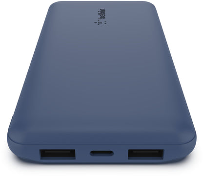 Eksterni punjač Belkin BoostCharge, 10000mAh, 15W, 1 x USB-C - 2 x USB-A, Tamnoplava BPB011btBL