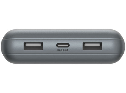 Eksterna baterija Belkin BoostCharge Pro, 20000mAh, 15W, 1 x USB-C - 2 x USB-A, Siva BPB012btGY