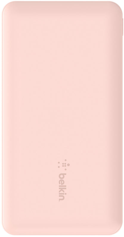 Eksterni punjač Belkin BoostCharge, 10000mAh, 15W, 1 x USB-C - 2 x USB-A, Roze BPB011btRG