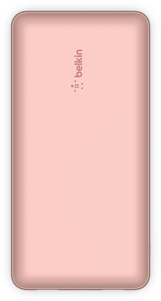 Eksterni punjač Belkin BoostCharge, 20000mAh, 15W, 1 x USB-C - 2 x USB-A, Roze Zlatna BPB012btRG