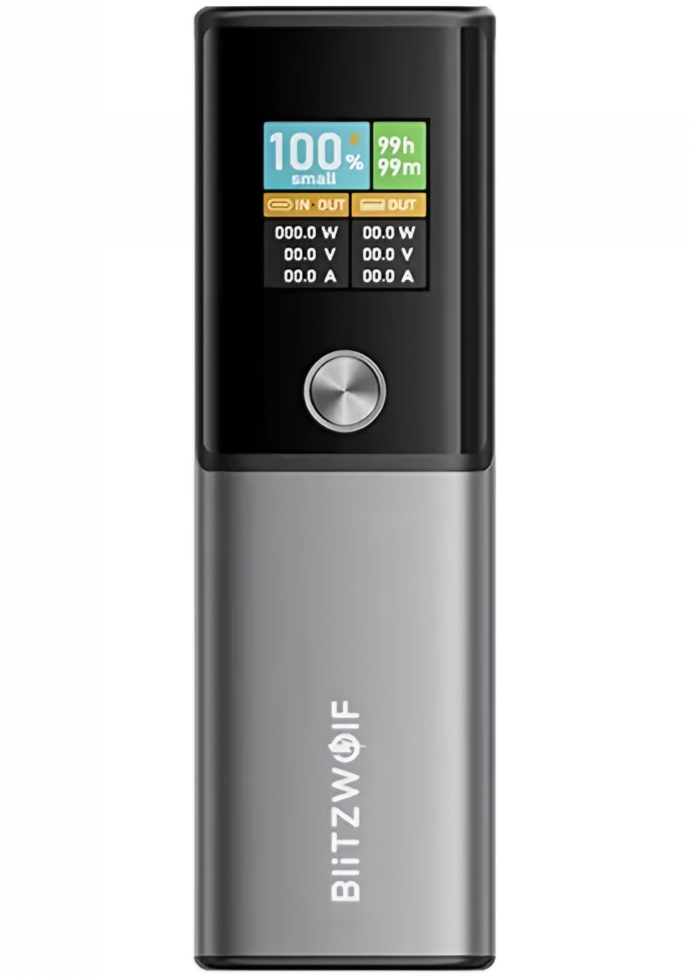 Eksterna baterija BlitzWolf BW-P23, 14000mAh, 100W, QC + PD, 1 x USB-A - 1 x USB-C, Siva