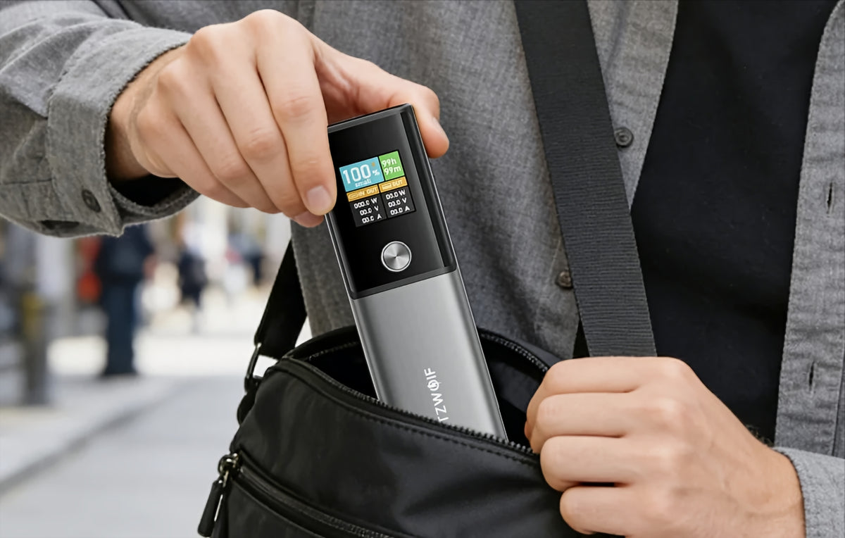 Eksterna baterija BlitzWolf BW-P23, 14000mAh, 100W, QC + PD, 1 x USB-A - 1 x USB-C, Siva