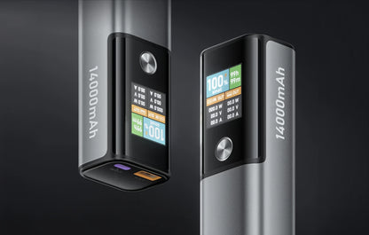 Eksterna baterija BlitzWolf BW-P23, 14000mAh, 100W, QC + PD, 1 x USB-A - 1 x USB-C, Siva