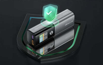 Eksterna baterija BlitzWolf BW-P23, 14000mAh, 100W, QC + PD, 1 x USB-A - 1 x USB-C, Siva