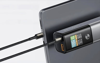 Eksterna baterija BlitzWolf BW-P23, 14000mAh, 100W, QC + PD, 1 x USB-A - 1 x USB-C, Siva