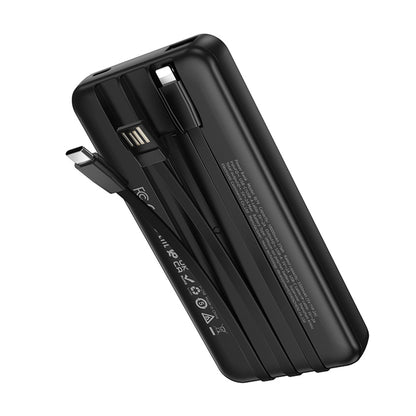 Spoljna baterija Borofone BJ79 Clever, 10000mAh, 10W, 1 x Lightning - 1 x USB-A - 1 x USB-C, Crna