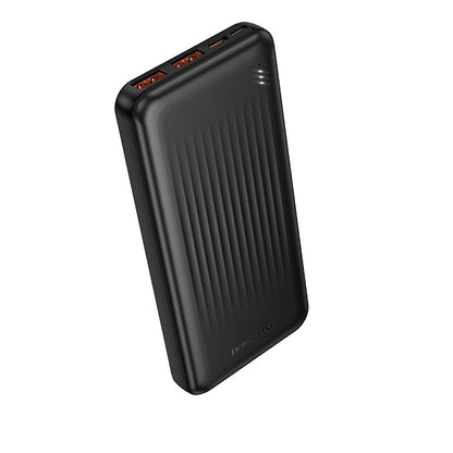 Spoljna baterija Borofone BJ80A Clever, 10000mAh, 22.5W, QC + PD, 1 x USB-C - 2 x USB-A, Crna