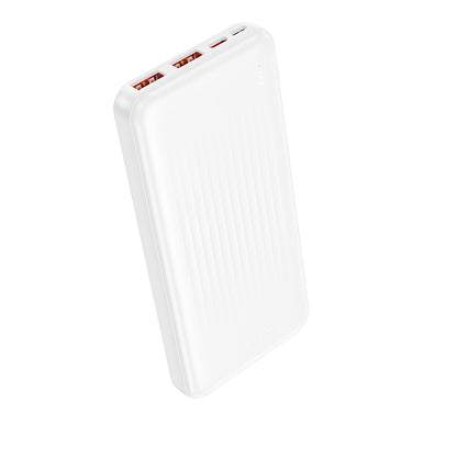 Spoljna baterija Borofone BJ80A Clever, 10000mAh, 22.5W, QC + PD, 1 x USB-C - 2 x USB-A, Bela
