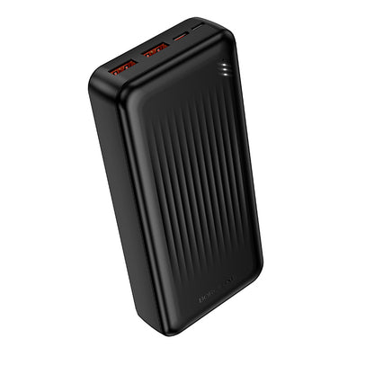 Spoljna baterija Borofone BJ80A Clever, 20000mAh, 22.5W, QC + PD, 1 x USB-C - 2 x USB-A, Crna