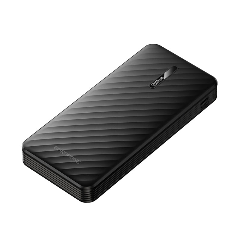 Eksterna baterija Borofone BJ84 Smooth, 10000mAh, 10W, 1 x Lightning - 1 x microUSB - 1 x USB-A - 1 x USB-C, Crna