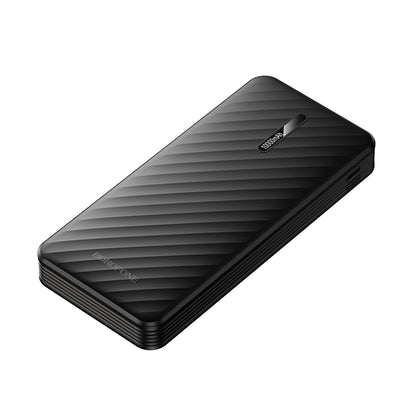 Eksterna baterija Borofone BJ84 Smooth, 10000mAh, 10W, 1 x Lightning - 1 x microUSB - 1 x USB-A - 1 x USB-C, Crna