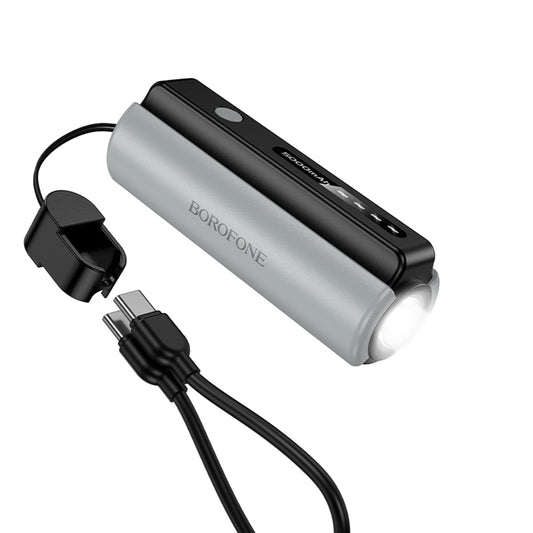 Eksterna baterija Borofone BJ87 Star, 5000mAh, 10W, 1 x USB-C, Siva
