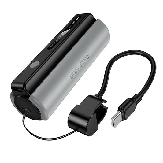 Eksterna baterija Borofone BJ87 Star, 5000mAh, 10W, 1 x USB-C, Siva