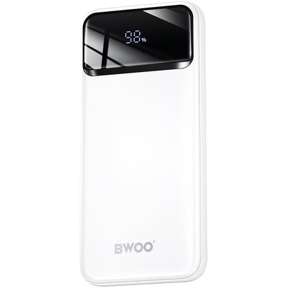 Eksterni punjač BWOO BO-P34, 10000mAh, 22.5W, QC + PD, 1 x USB-C - 2 x USB-A, Bela