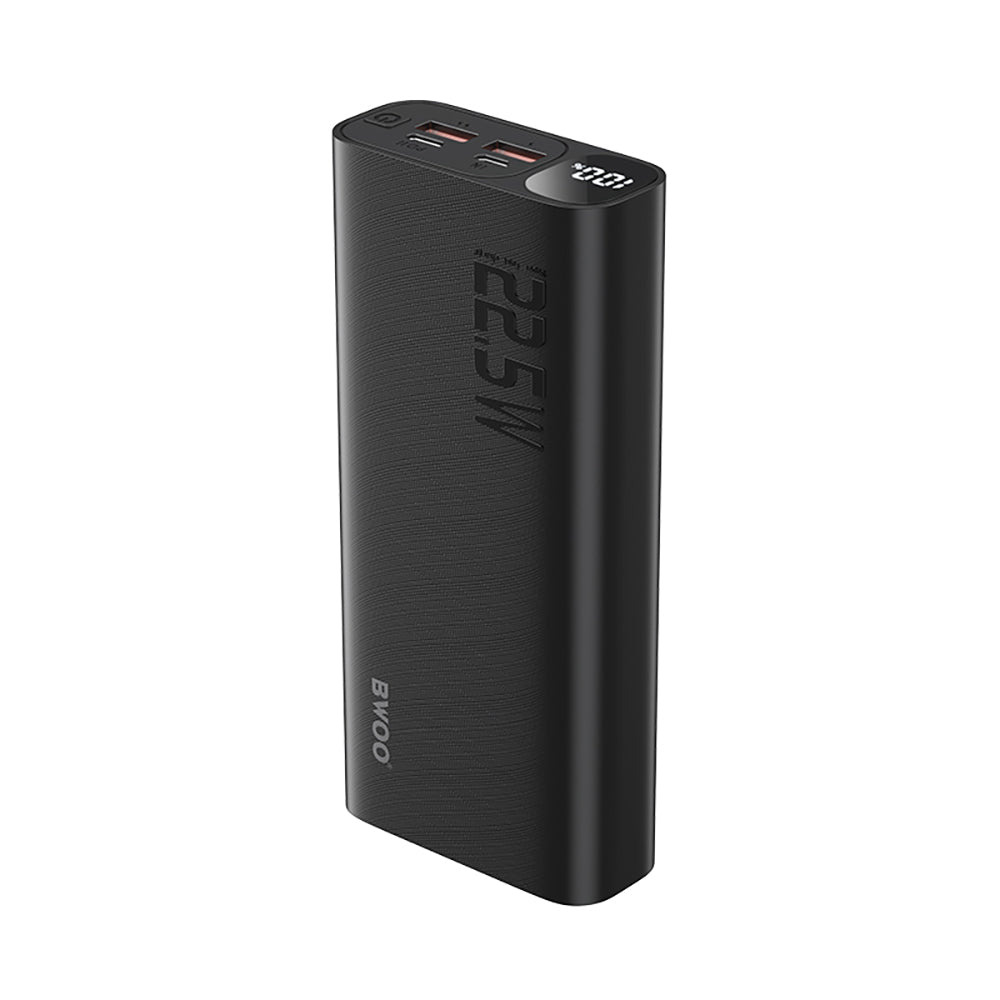 Spoljna baterija BWOO BO-P44, 20000mAh, 22.5W, QC + PD, 1 x USB-C - 2 x USB-A, Crna