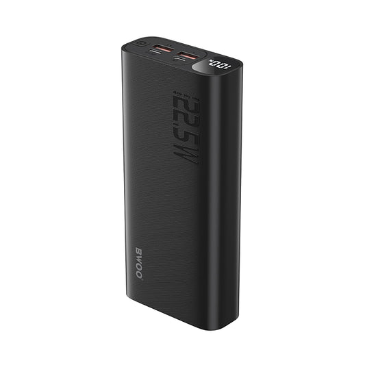 Spoljna baterija BWOO BO-P44, 20000mAh, 22.5W, QC + PD, 1 x USB-C - 2 x USB-A, Crna
