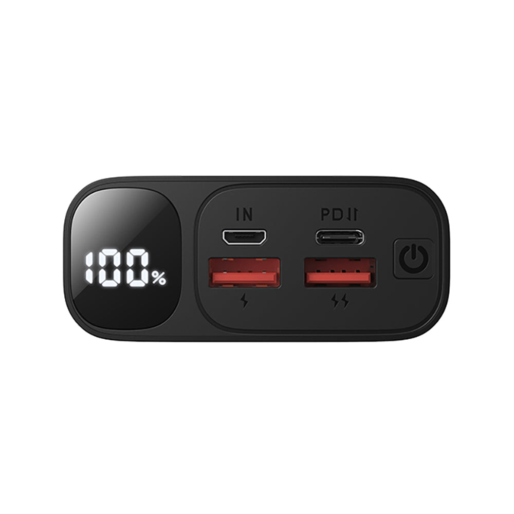 Spoljna baterija BWOO BO-P44, 20000mAh, 22.5W, QC + PD, 1 x USB-C - 2 x USB-A, Crna