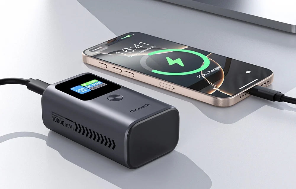 Spoljna baterija Choetech B701, 10000mAh, 30W, QC + PD, 1 x USB-A - 2 x USB-C, Crna