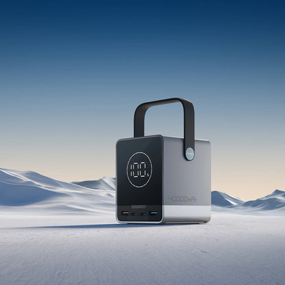 Eksterna baterija Cuktech, 40000mAh, 300W, QC + PD + FQI, 1 x QI - 2 x USB-A - 2 x USB-C, Crna