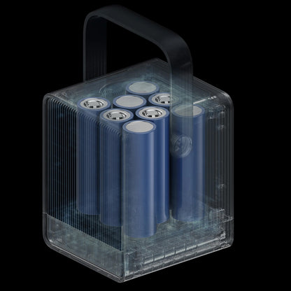 Eksterna baterija Cuktech, 40000mAh, 300W, QC + PD + FQI, 1 x QI - 2 x USB-A - 2 x USB-C, Crna