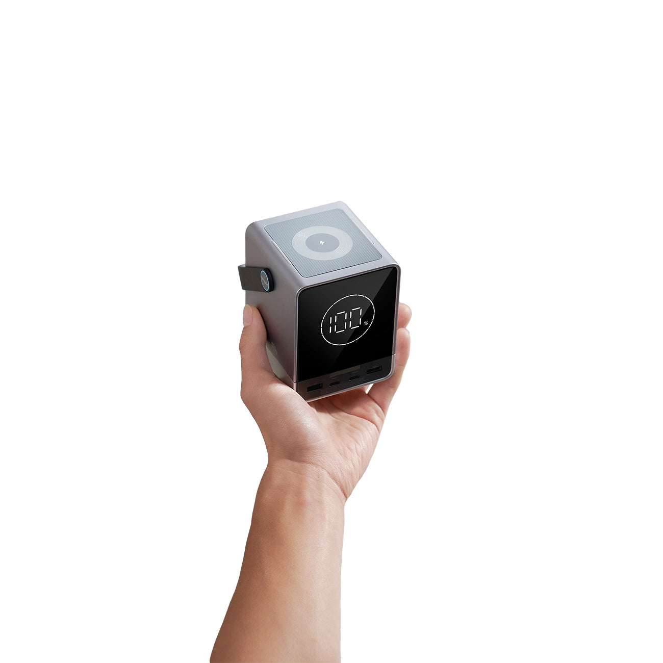 Eksterna baterija Cuktech, 40000mAh, 300W, QC + PD + FQI, 1 x QI - 2 x USB-A - 2 x USB-C, Crna