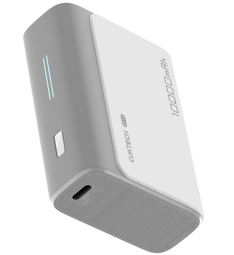 Eksterna baterija Cuktech CP13, 10000mAh, 30W, QC + PD, 1 x USB-A - 1 x USB-C, Siva