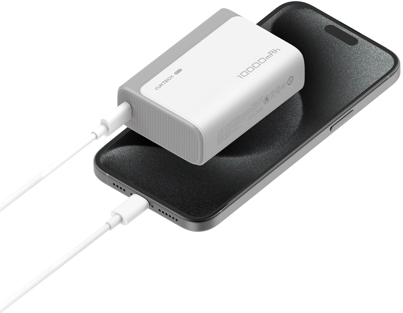 Eksterna baterija Cuktech CP13, 10000mAh, 30W, QC + PD, 1 x USB-A - 1 x USB-C, Siva