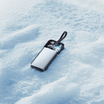 Eksterna baterija Cuktech LPB200N, 20000mAh, 40W, QC + PD, 1 x USB-A - 2 x USB-C, Crna