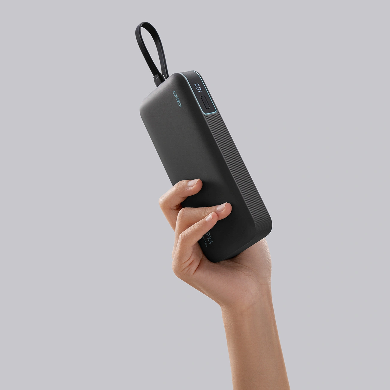 Eksterna baterija Cuktech LPB200N, 20000mAh, 40W, QC + PD, 1 x USB-A - 2 x USB-C, Crna