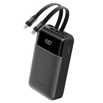 Spoljna baterija Cuktech LPB200NL, 20000mAh, 40W, QC + PD, 1 x Lightning - 1 x USB-A - 2 x USB-C, Siva CKB200NLGLGY