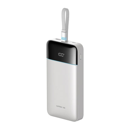 Eksterna baterija Cuktech LPB252N, 25000 mAh, 120 W, QC + PD, 1 x USB-A – 2 x USB-C, bela