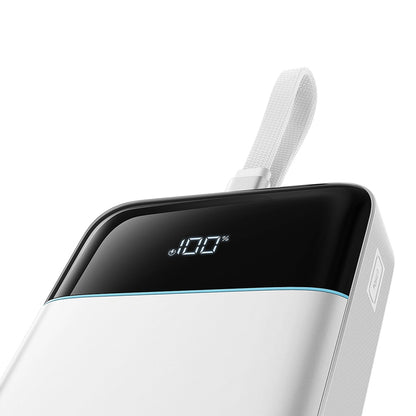 Eksterna baterija Cuktech LPB252N, 25000 mAh, 120 W, QC + PD, 1 x USB-A – 2 x USB-C, bela