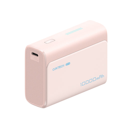Eksterna baterija Cuktech CP13, 10000mAh, 30W, QC + PD, 1 x USB-A - 1 x USB-C, Roze CUK0PB100DPK